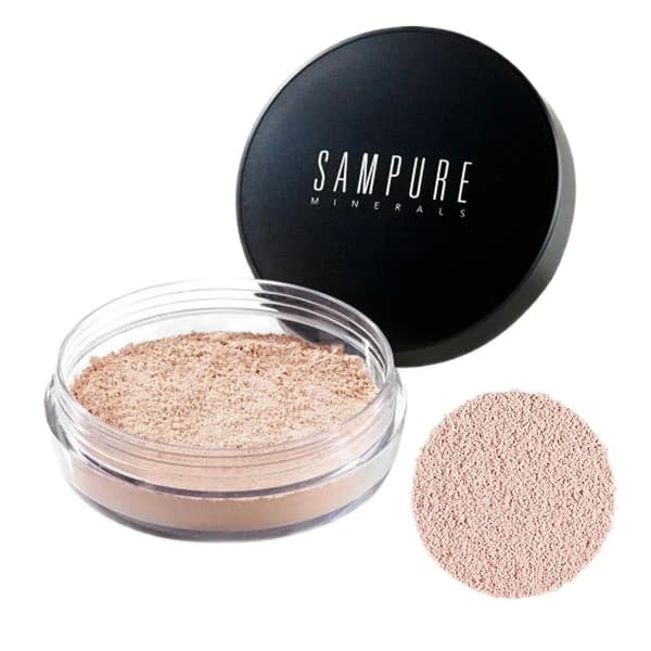 پودر هایلایتر شاین مینرال و ارگانیک صورت سمپیور-SAMPURE-ILLUMINATING POWDER SPARKLE شماره 100