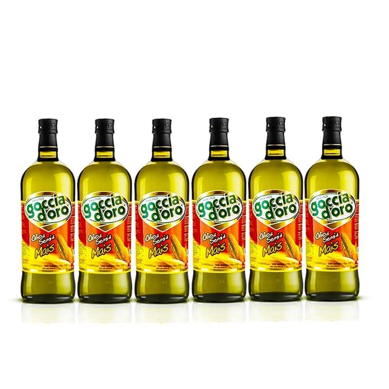 روغن ذرت مایع پکیج 6 عددی گوچیا دورو ایتالیا-GOCCIA DORO