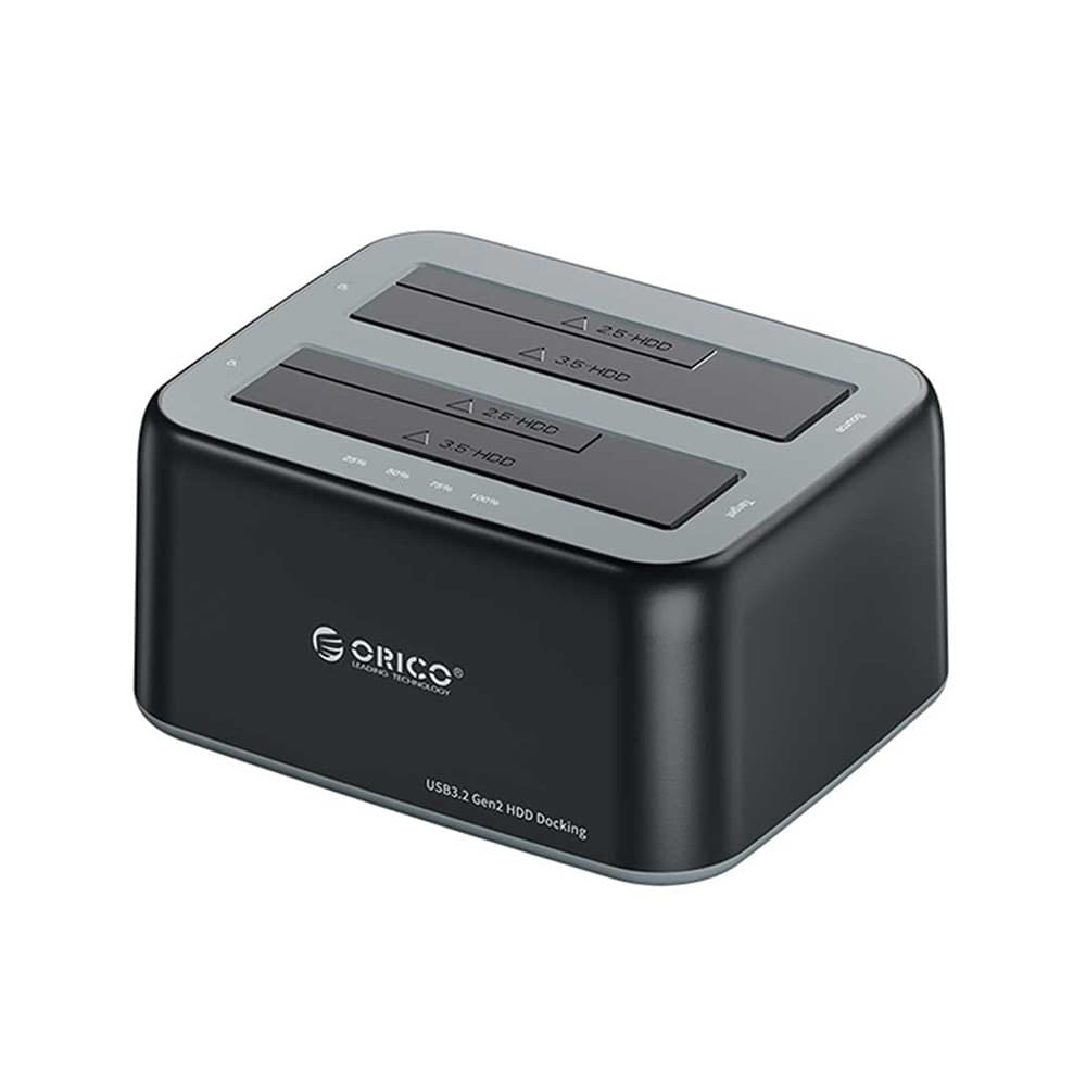 داک هارد اوریکو ORICO 6829C3-C 2.5″/3.5″ HDD/SSD Dual-bay Dock