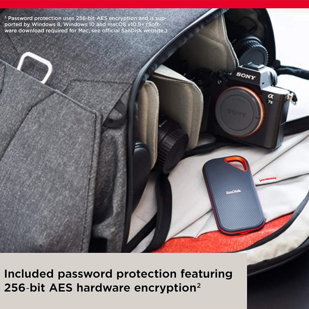 حافظه اکسترنال 4 ترابایت سن دیسک SanDisk Extreme PRO Protable SSD E81 4TB — تصویر ۲