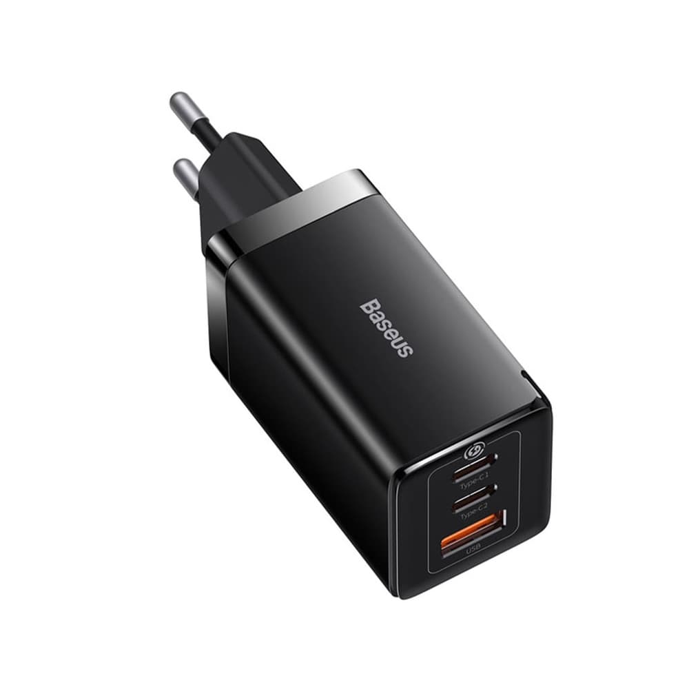 آداپتور دیواری 65 وات 3 پورت باسئوس Baseus GaN 5 Pro Charger 65W CCGP120201 — تصویر ۲