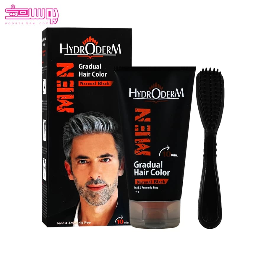 کرم رنگ کننده تدریجی موی سر هیدرودرم حجم 150ml
