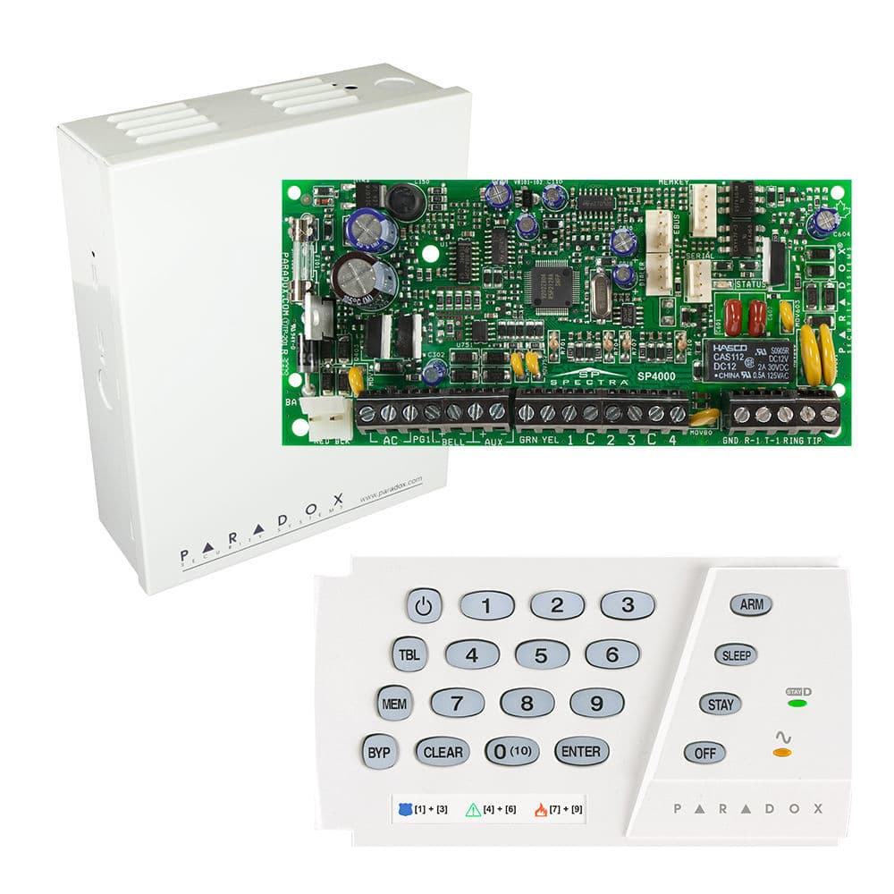 دزدگیر پارادوکس SP4000 به همراه کی پد K636 و جعبه فلزی