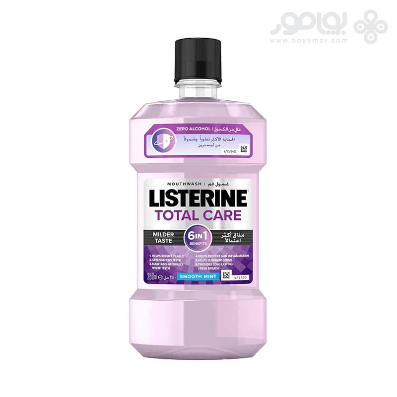 دهانشویه لیسترین سری TOTAL CARE مدل MILDER TEST حجم 250 میل — تصویر ۲