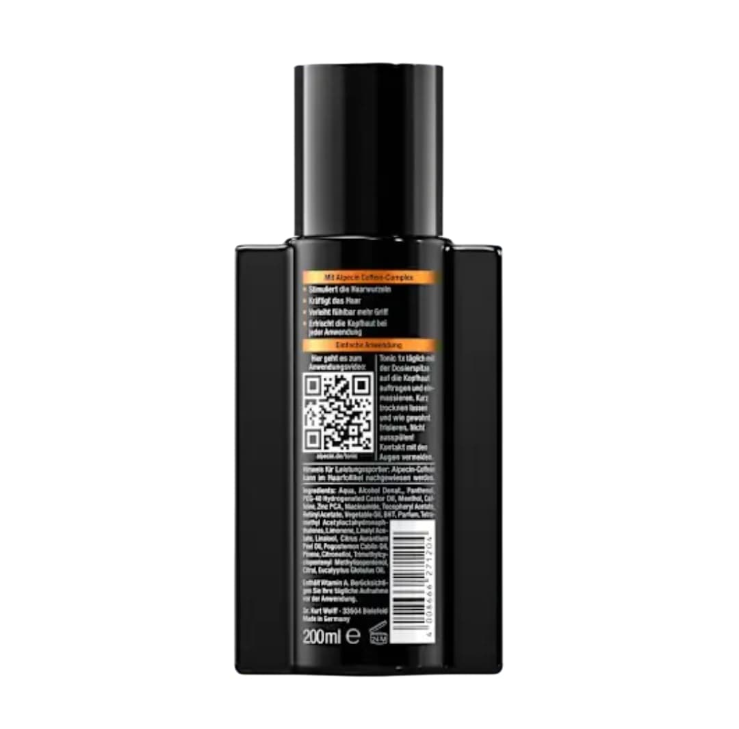 تونیک لیکوئید ضد ریزش و تقویت کننده ریشه مو آلپسین مدل Coffein Hair Booster حجم 200 میلی لیتر — تصویر ۲