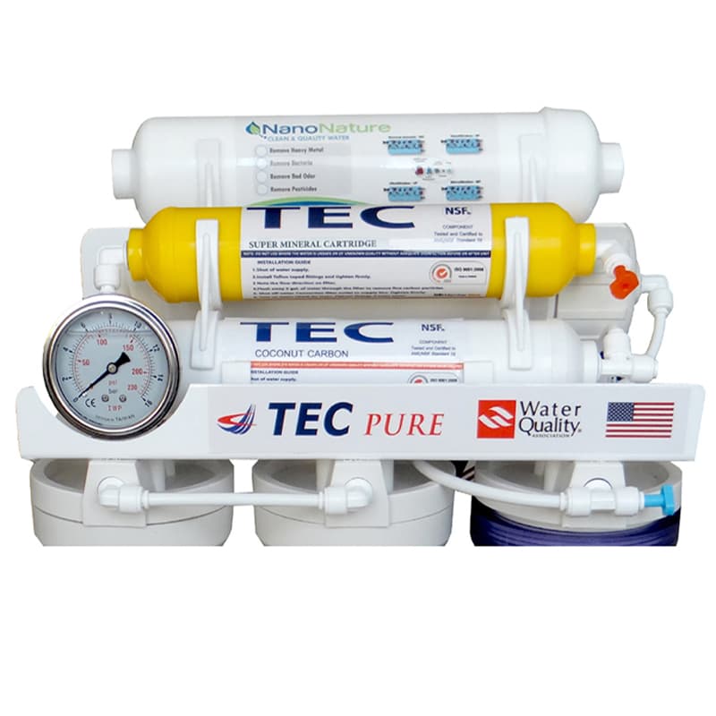 تصفیه آب ۷ مرحله ای تک مجهز به نانو گیاهی با روش اسمز معکوس مدل RO-T7-NATURE3200 — تصویر ۳