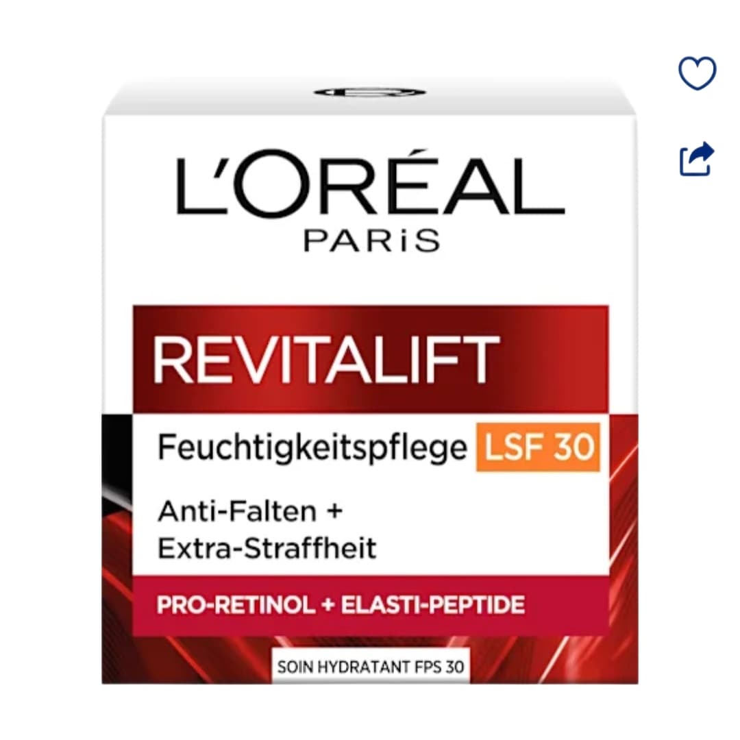 کرم روز ضد چروک spf30 رویتالیفت لورال 50ml سنین +40 — تصویر ۲