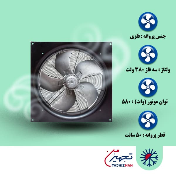 فن آکسیال تاسیساتی یوروونت مدل VIB-50G4T2