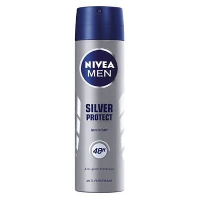 اسپری ضد تعریق دئودورانت بدن مردانه نیوآ مدل سیلور پروتکت Silver Protect حجم 150ml