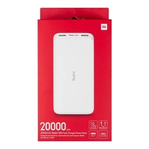پاوربانک شیائومی اصل مدل Redmi ظرفیت 20000 میلی آمپرساعت به همراه کابل تبدیل microUSB — تصویر ۴