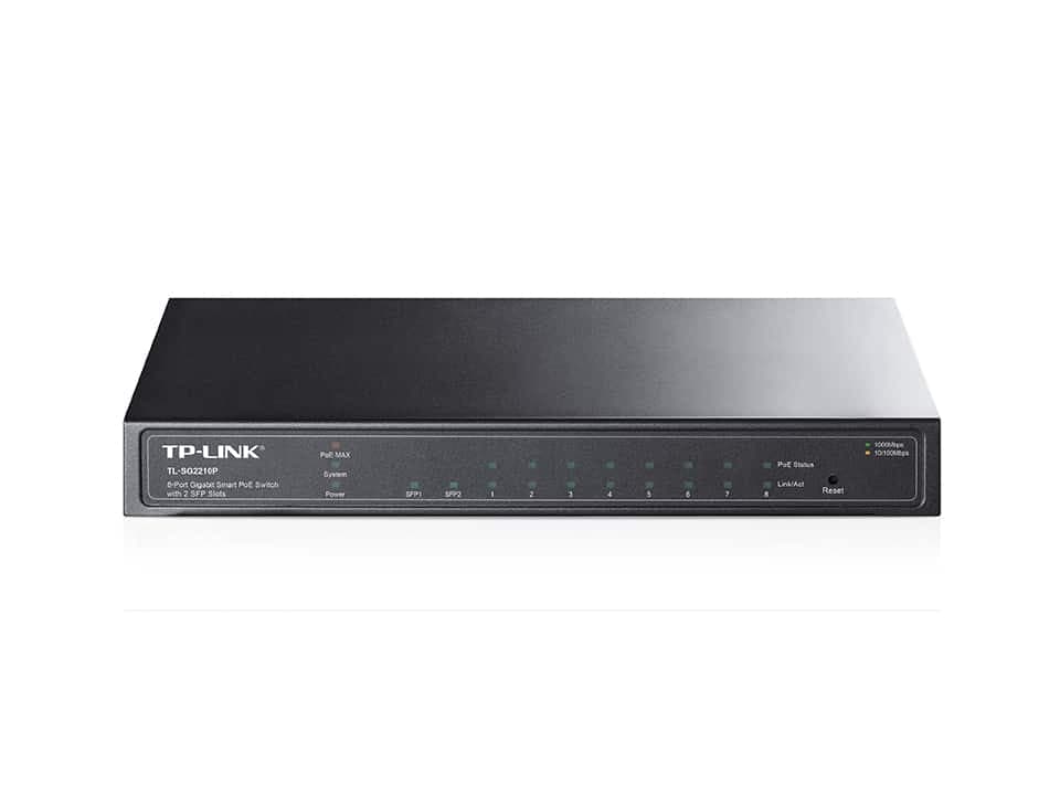 TPLINK TL-SG2210P 8-port gigabit smart PoE switch with 2 SFP — تصویر ۳