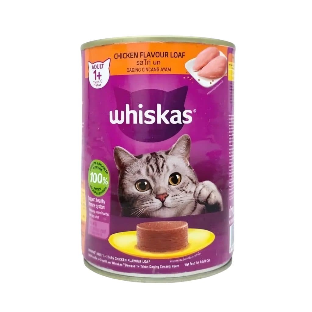 کنسرو گربه پته ویسکاس با طعم مرغ 400 گرم Whiskas Chicken Pate Wet Cat Food — تصویر ۲