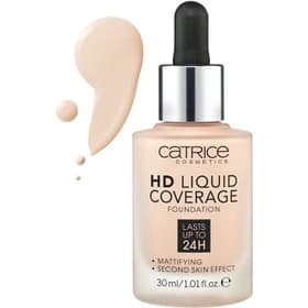 کرم پودر کاتریس Light Beige سری HD مدل Liquid Coverage شماره 10 حجم 30ml — تصویر ۷