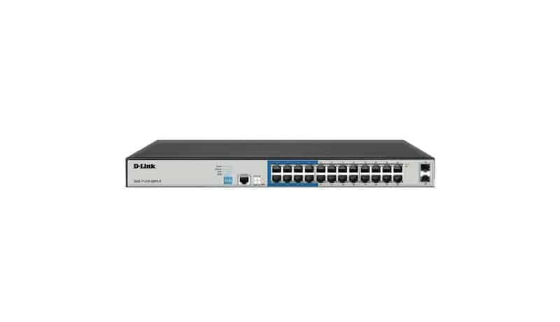 DLINK DGS-F1210-26PS-E with 24 10/100/1000 Mbps PoE ports, 2 Gigabit SFP — تصویر ۳