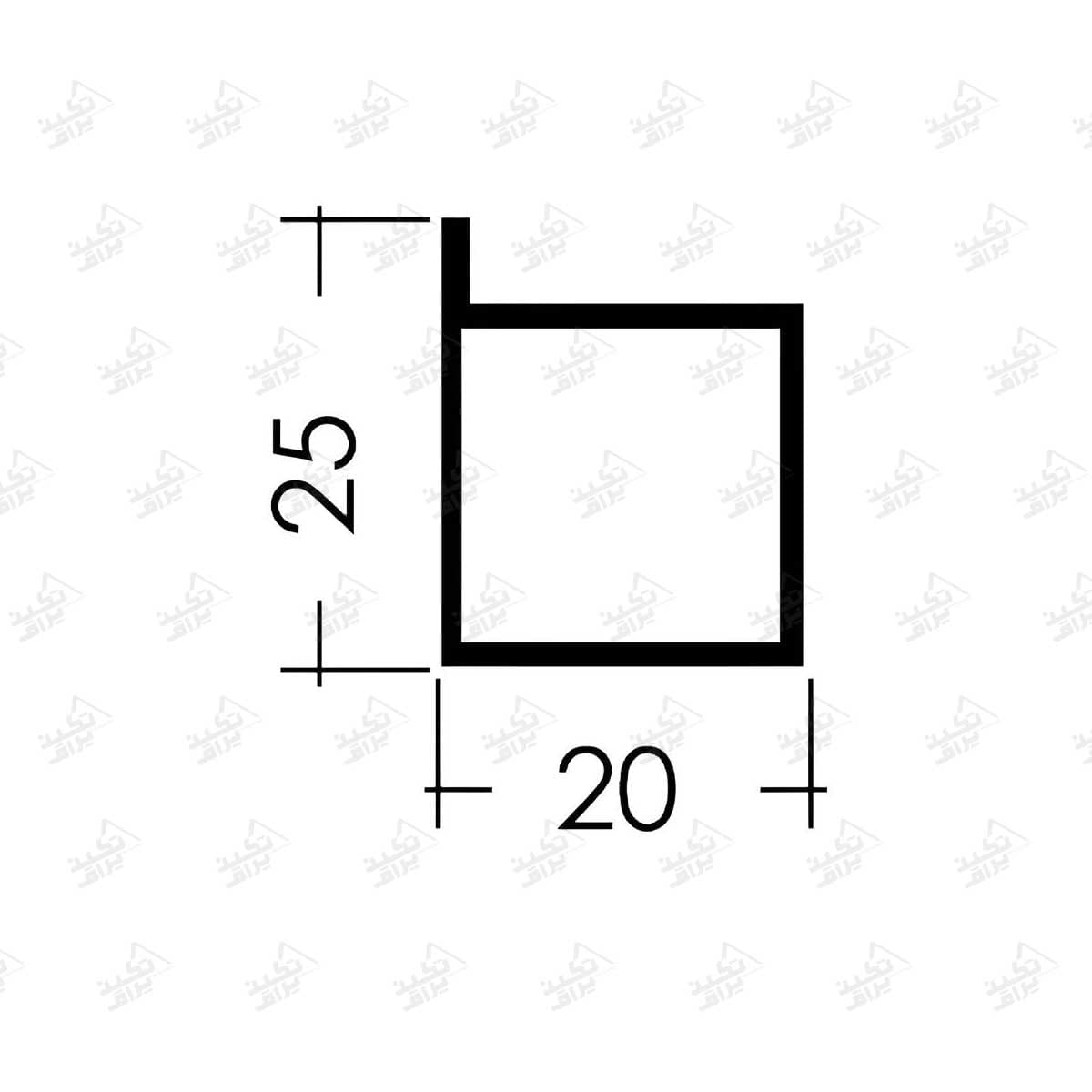 پروفیل شلف استار پلاس مشکی 3 متری فانتونی I231 — تصویر ۲