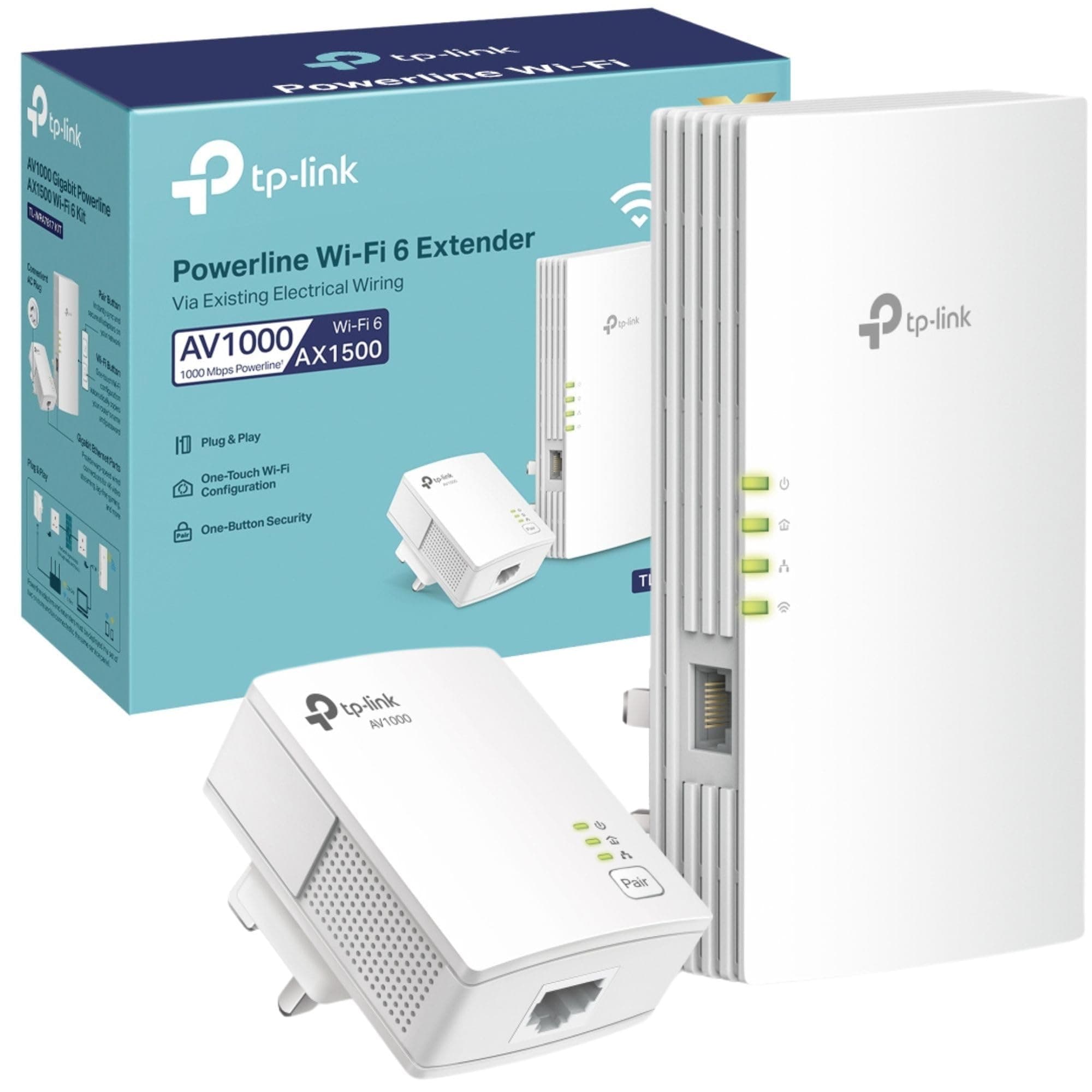 TL-WPA7817 KIT AV1000 Gigabit Powerline AX1500 Wi-Fi 6 Kit — تصویر ۳