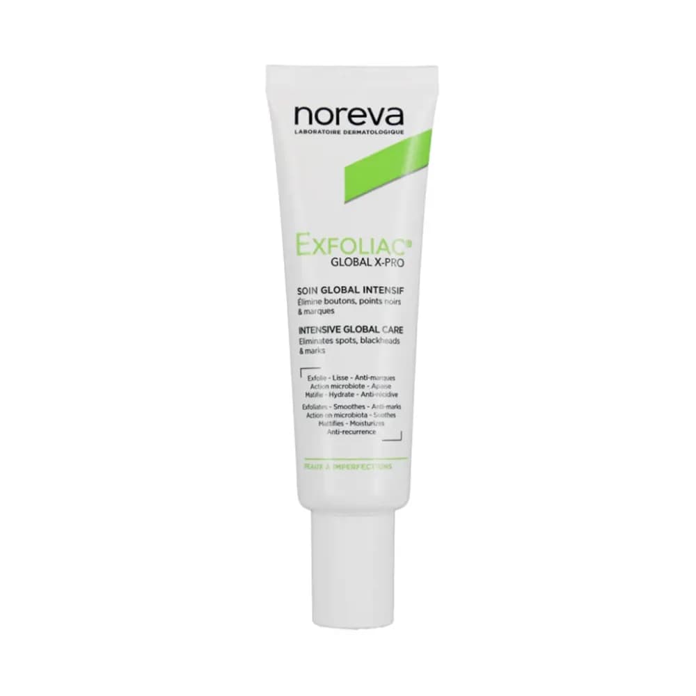 کرم ضد جوش و لایه بردار اکسفولیاک گلوبال ایکس-پرو نوروا | Noreva Exfoliac Global X-PRO