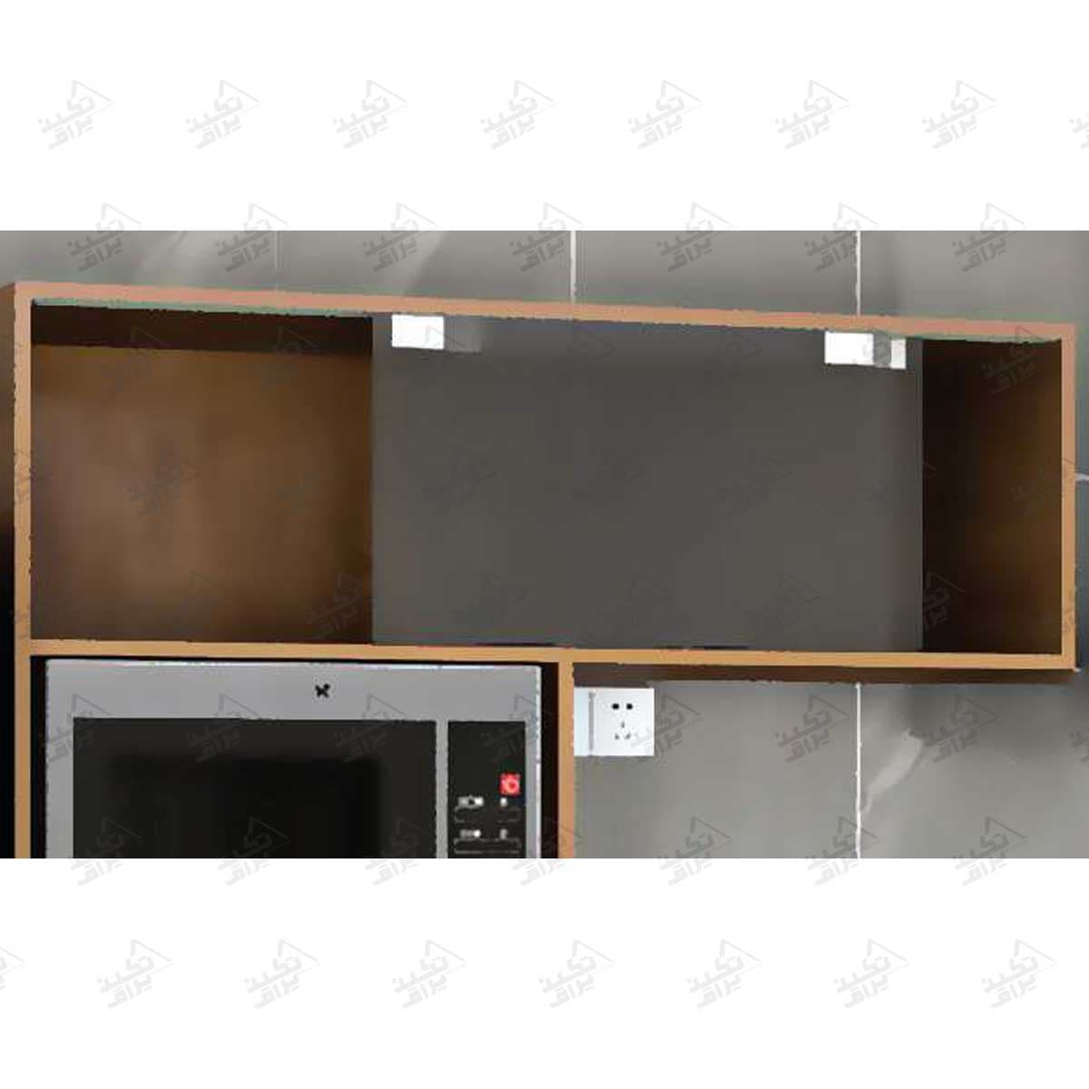 مکانیزم هوایی ریلی درب شیشه فریم لس دو درب فانتونی مدل C722