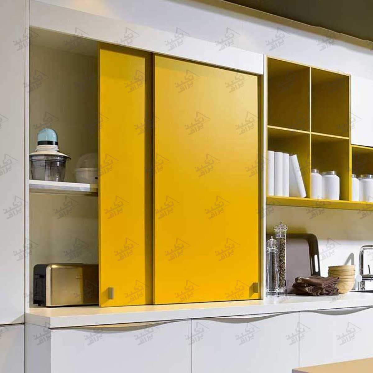مکانیزم درب ریلی تاپ لاین توکار دو درب فانتونی مدل C701