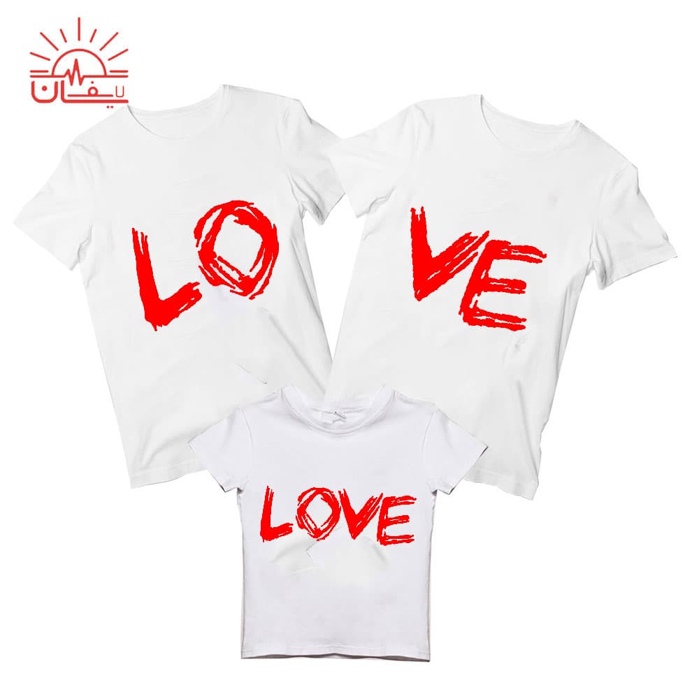 ست سه نفره اسپان طرح LOVE