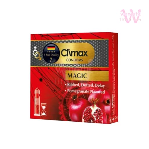 کاندوم تاخیری خاردار کلایمکس مدل magic بسته 3تایی