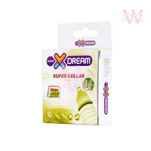 کاندوم فضایی ایکس دریم super collar مدل اره ماهی | بسته‌بندی محرمانه