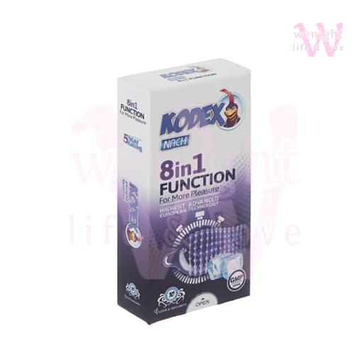 کاندوم تاخیری کدکس فانکشن 8 در 1 بسته 10 عددی | Kodex 8 in 1 Function Condoms — تصویر ۳