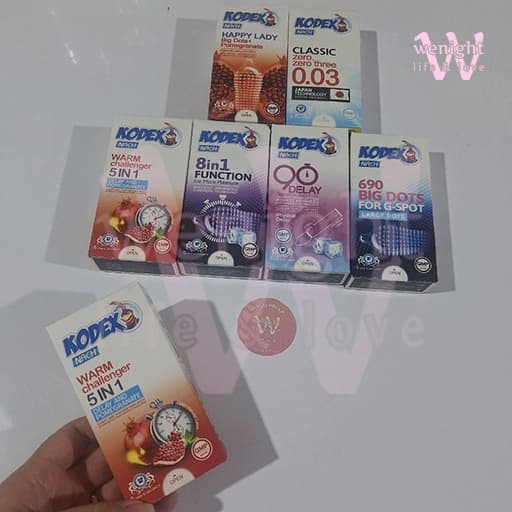 کاندوم کدکس وارم چلنجر 5 در 1 بسته 10 عددی | Kodex Warm Challenger 5in1 — تصویر ۵