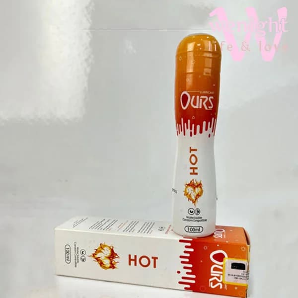 ژل روان کننده و گرم کننده هات اورس HOT OURS حجم 100 میل