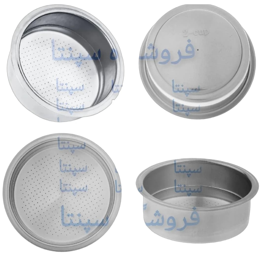 بسکت اسپرسوساز تکنو Techno (باکیفیت)(2CUP) بسکت قهوه ساز تکنو سبد قهوه سبد قهوه اسپرسوساز تکنو بسکت تکنو