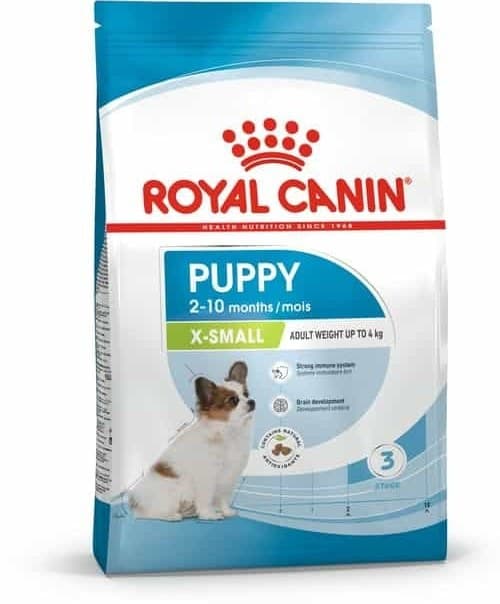 غذای خشک توله سگ نژاد بسیار کوچک رویال کنین (نژاد های مینیاتوری) Royal Canin X-Small Puppy وزن 3 کیلوگرم — تصویر ۲