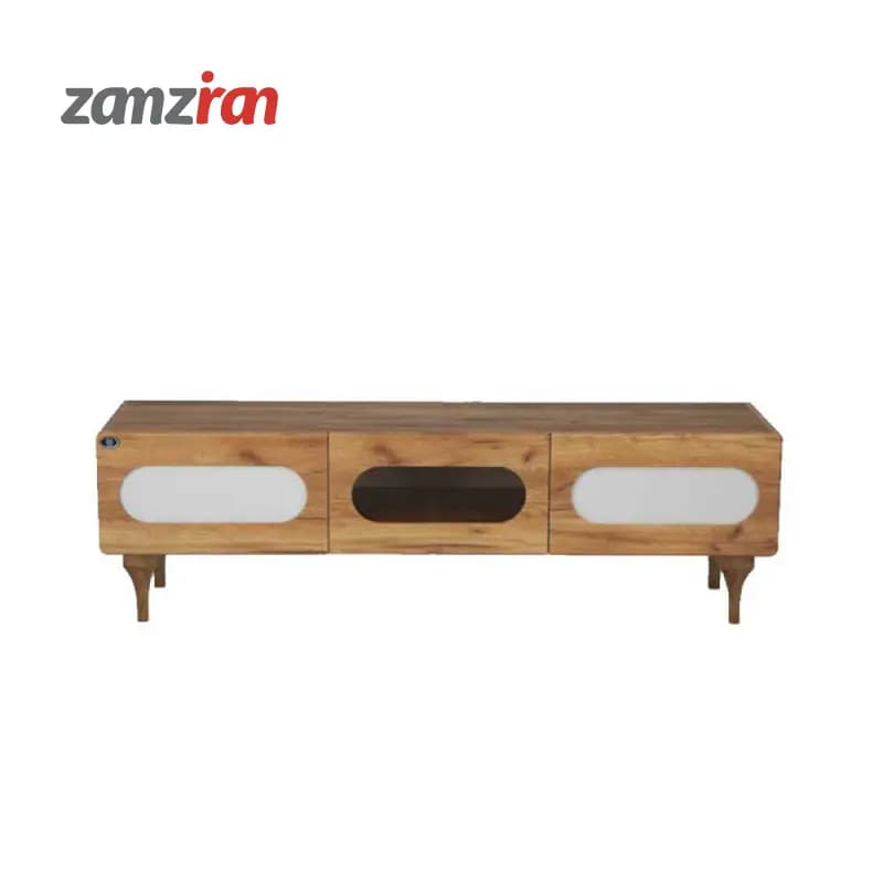 میز تلویزیون متین ملچ قهوه ای مدل R495 سایز 160 سانتی