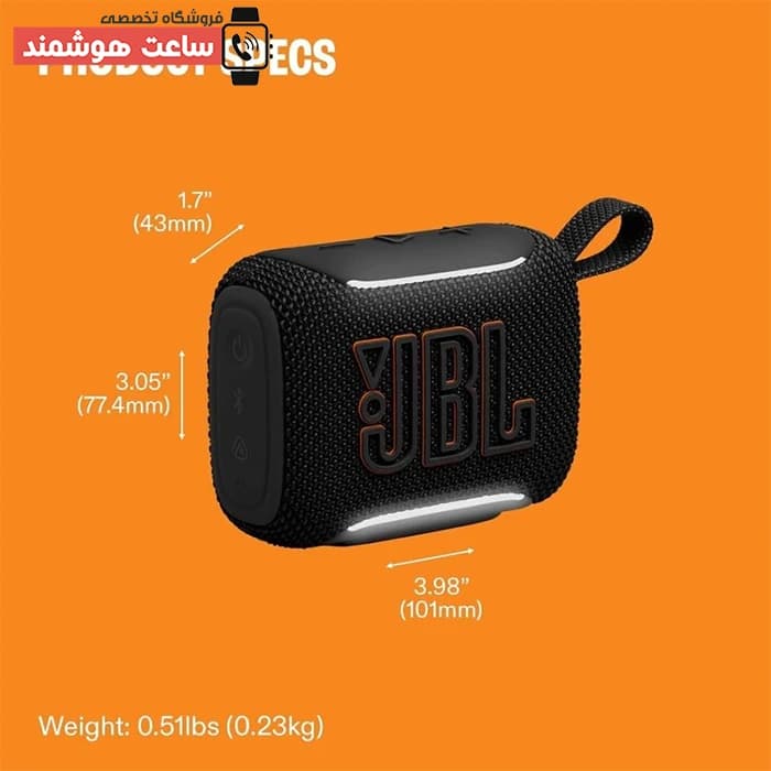 اسپیکر جی بی ال بلوتوثی جیبی قابل حمل شارژی مدل Go 5 اورجینال پک اروپا — تصویر ۳