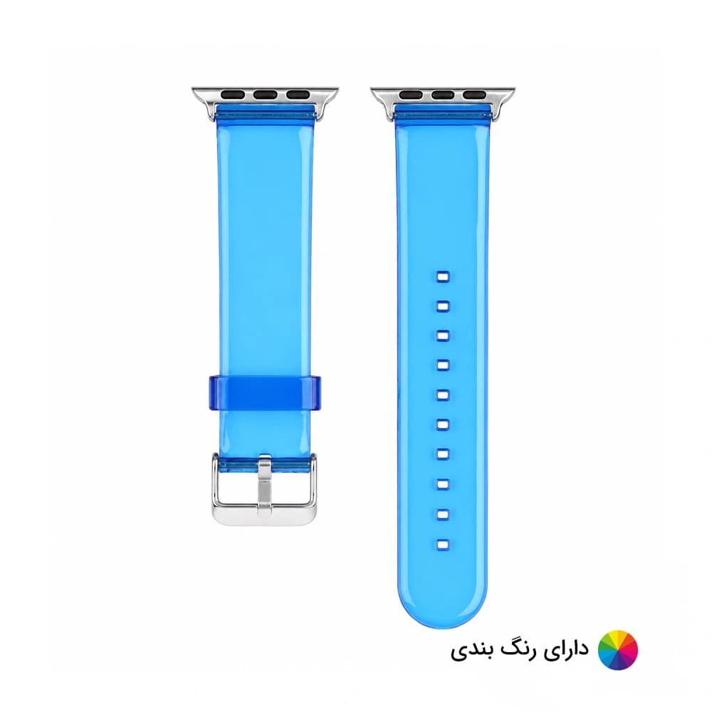 بند اپل واچ پلاستیکی شفاف کد 20703