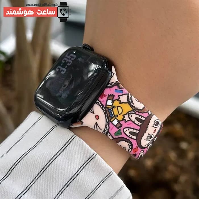بند اپل واچ سیلیکونی طرحدار کد 20738 — تصویر ۸