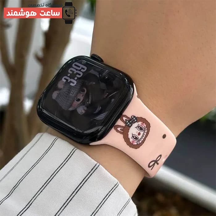 بند اپل واچ سیلیکونی طرحدار کد 20738 — تصویر ۵