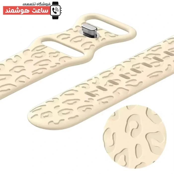 بند اپل واچ سیلیکونی لیزری طرح پلنگی کد 20688 — تصویر ۵