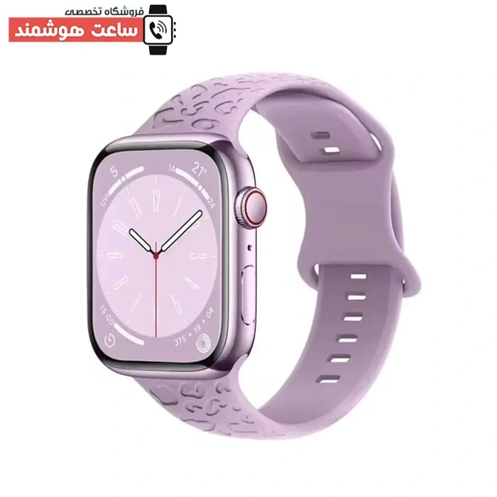 بند اپل واچ سیلیکونی لیزری طرح پلنگی کد 20688 — تصویر ۶