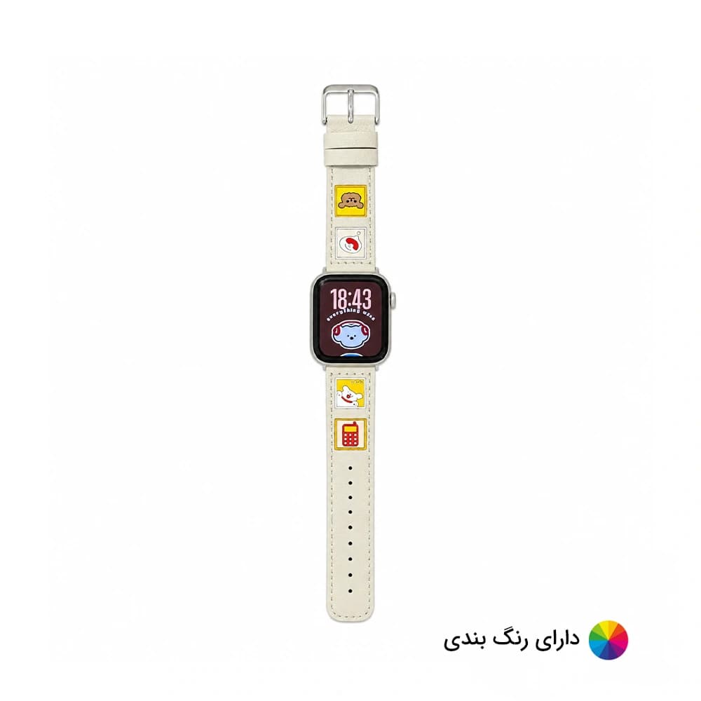 بند اپل واچ چرم هلو پاپی کد 20666