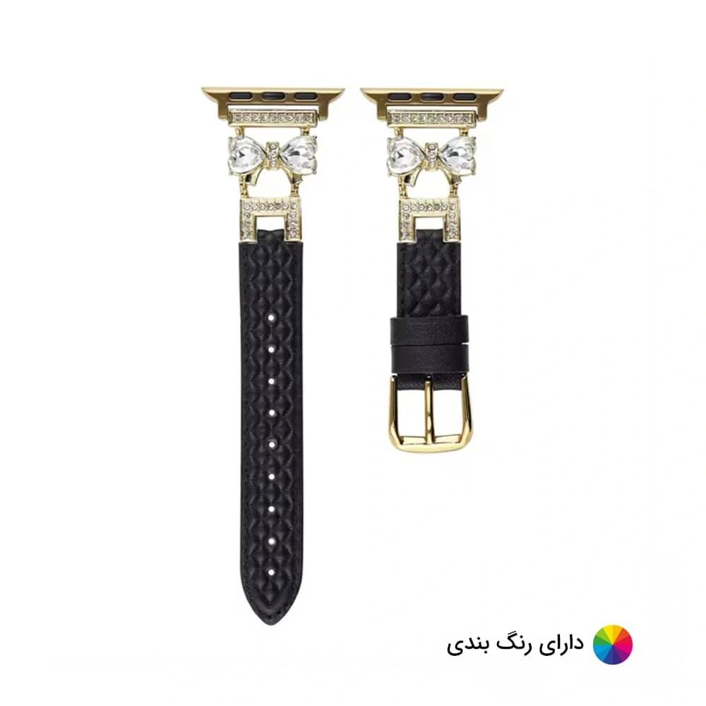 بند اپل واچ چرم دیاموند پاپیون کد 20640