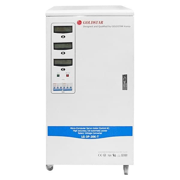 استابلایزر گلداستار 20KVA مدل LG-3P-20K-T سه فاز سروو موتوری — تصویر ۲
