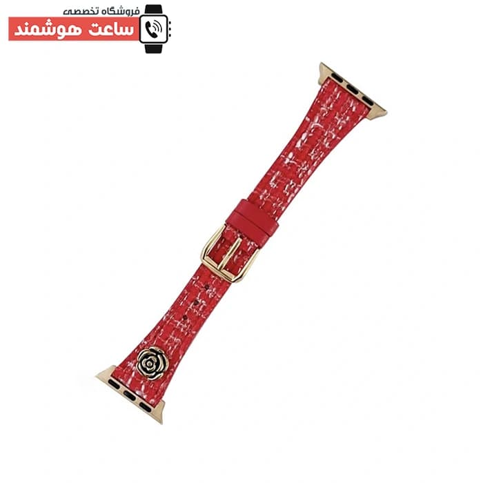 بند اپل واچ چرم گل شنل کد 20651 — تصویر ۷