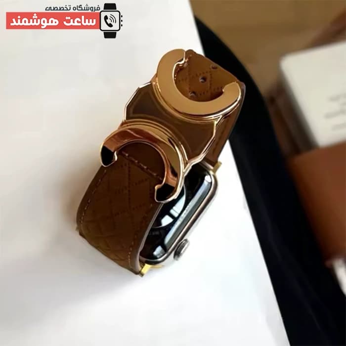 بند اپل واچ چرم سلین کد 20642 — تصویر ۷