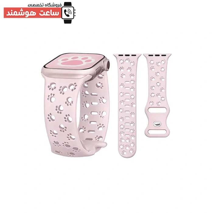 بند اپل واچ سیلیکون لیزری پنجه گربه کد 20699 — تصویر ۴