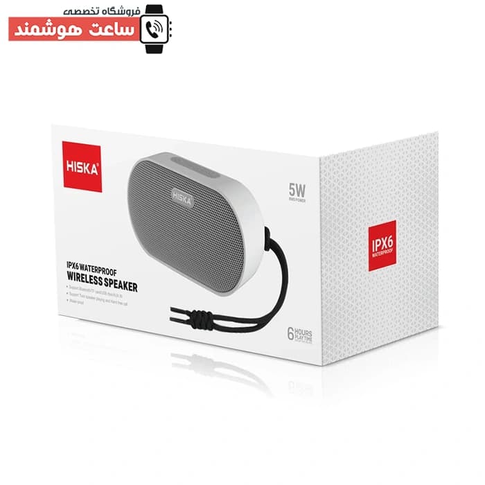 اسپیکر کوچک بلوتوثی قابل حمل رومیزی شارژی هیسکا Hiska B23 توان 5 وات — تصویر ۵