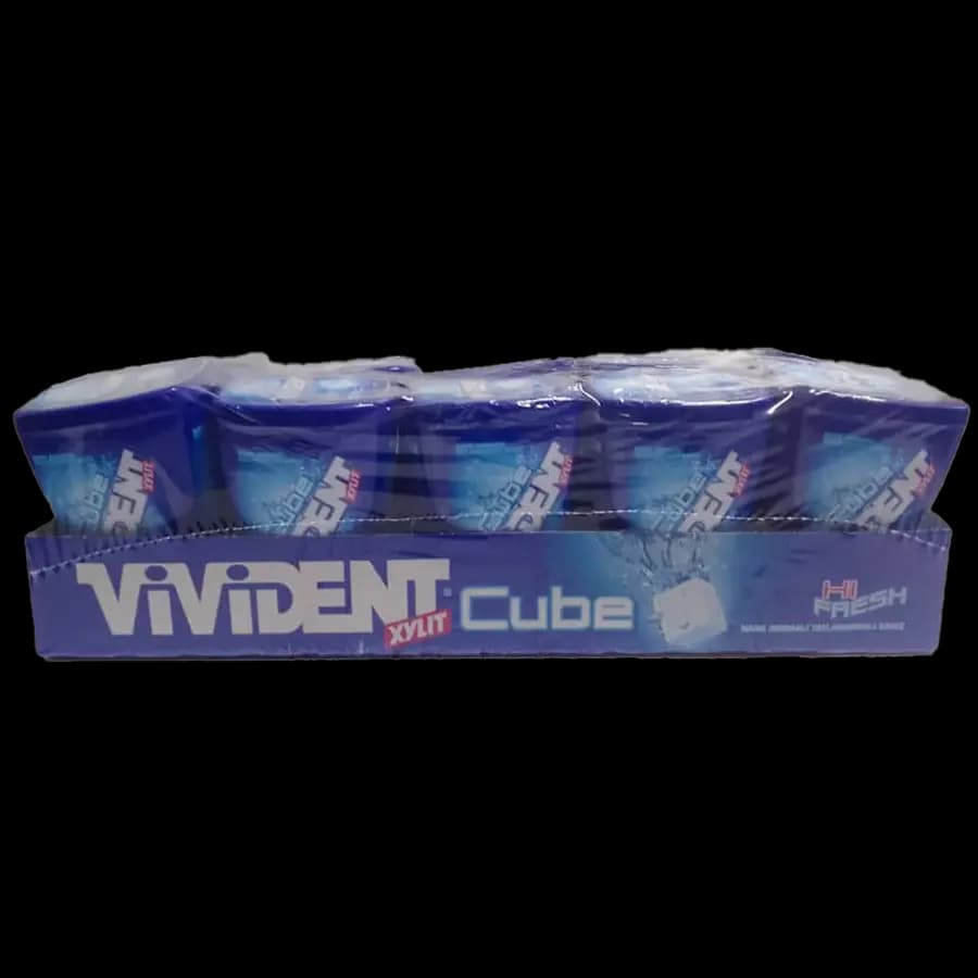 آدامس ویویدنت بدون قند مدل مکعبی(CUBE) 86 گرمی طعم نعنای قوی و خنک – بسته 10 عددی