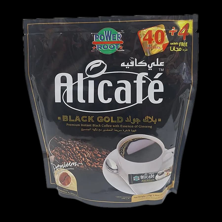 قهوه علی کافه بلک گلد(BLACK GOLD) اصلی بسته 40 عددی — تصویر ۲