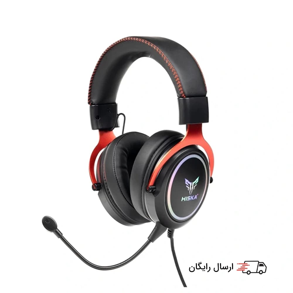 هدفون گیمینگ سیمی و هدست مخصوص بازی هیسکا Hiska GHR-05 — تصویر ۲