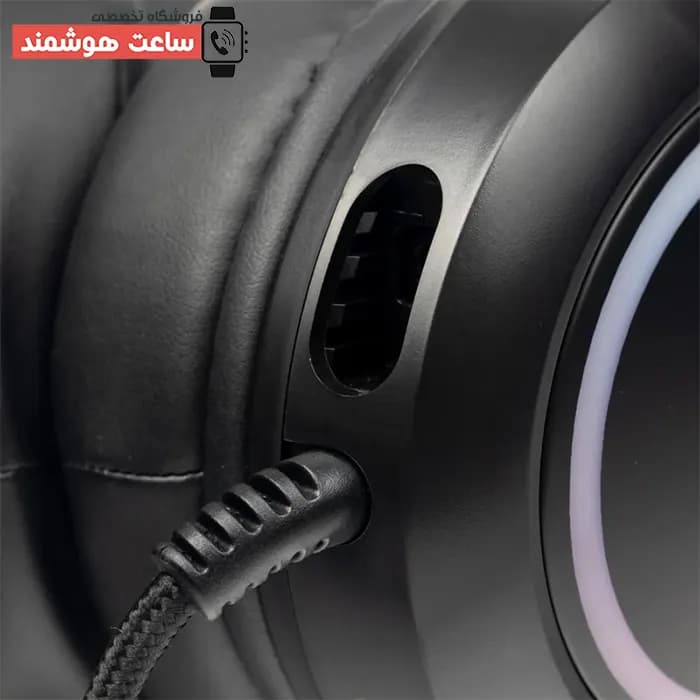 هدفون گیمینگ سیمی و هدست مخصوص بازی هیسکا Hiska GHR-05 — تصویر ۵