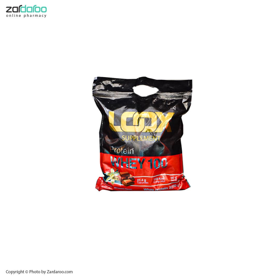 پودر پروتئین وی 2270 گرمی با طعم شکلات لوکس Loox